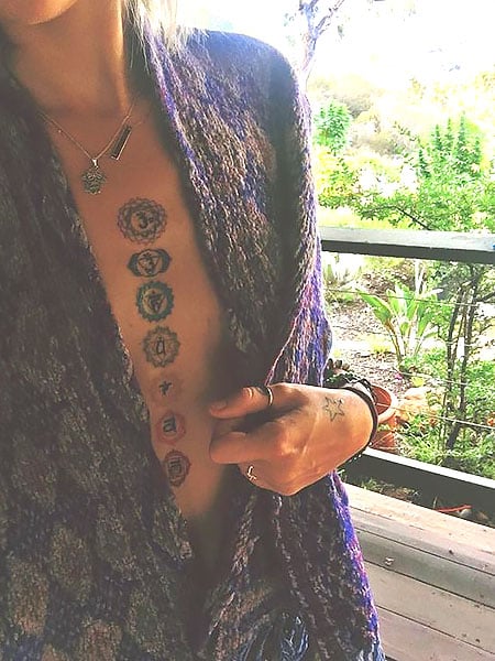 Chakra Chest Tattoo