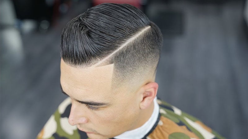 comb over fade without line