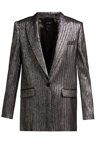 Datja Metallic Single Breasted Blazer | Isabel Marant