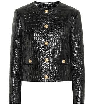 Embossed Leather Jacket