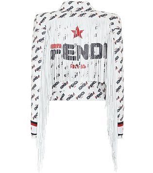Fendi Mania Leather Jacket