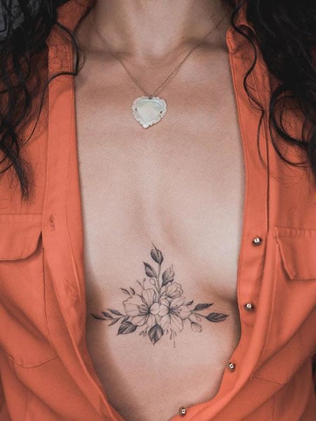 50 Best Chest Tattoos For Women In 2020 The Trend Spotter,Blank Certificate Layout Design Template