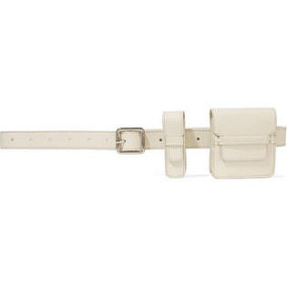 Gabriela Hearst Leather Utility Belt White
