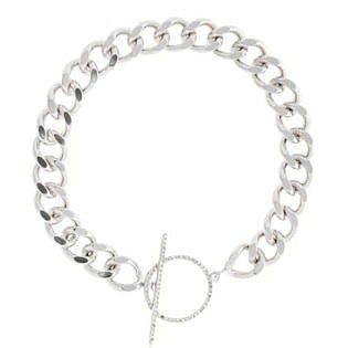 Isabel Marant Chain Necklace W Crystal Toggle Silver Luisaviaroma