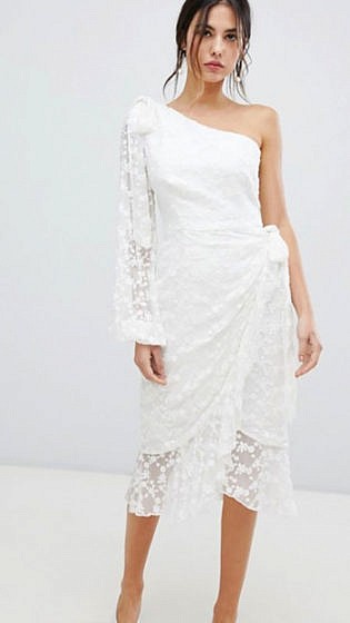 midi lace dresses for weddings