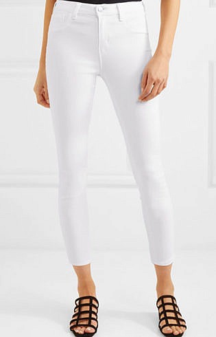 L'agence Margot Cropped High Rise Skinny Jeans