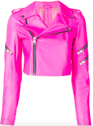Manokhi Zip Cropped Jacket Pink