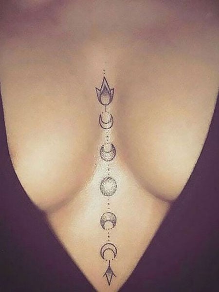 Big tits with heart tattoo 50 Best Chest Tattoos For Women In 2021 The Trend Spotter