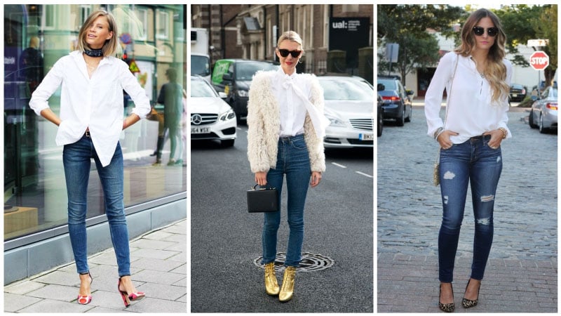 high waisted jeans street style