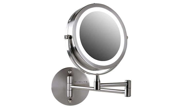 Makeup Mirrors With Lights The Best, Wall Mounted Led Makeup Mirror 10x