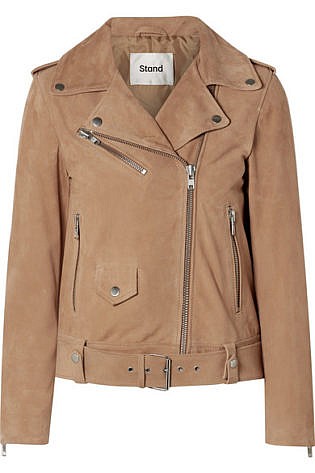 Polly Suede Biker Jacket