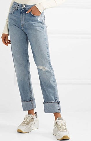 straight jeans look