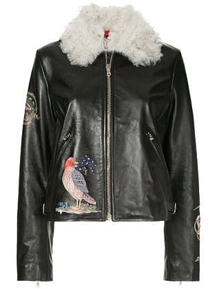 Red Valentino Embroidered Jacket Black
