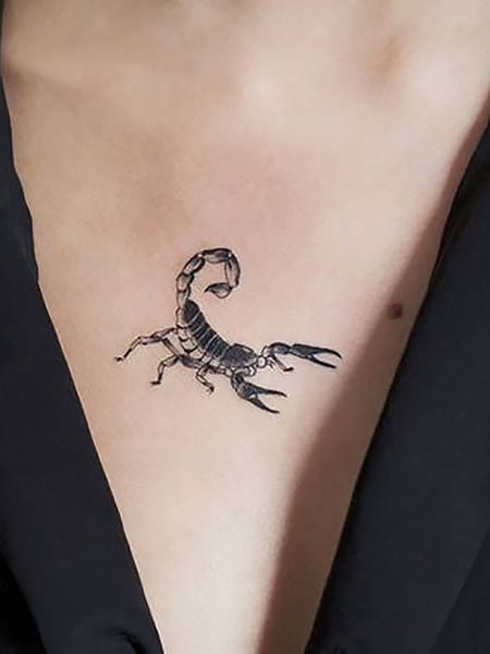 Scorpion Chest Tattoo