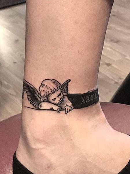 Small Angel Tattoo