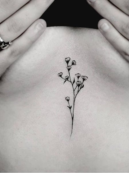 40 Gorgeous Tattoos Between Boobs  Our Mindful Life