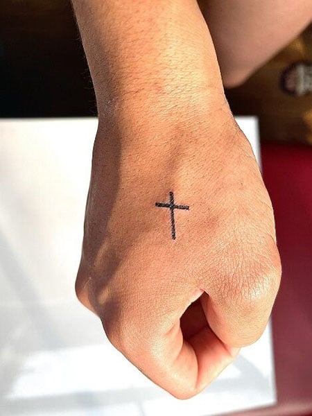 Small Cross Tattoo For Men