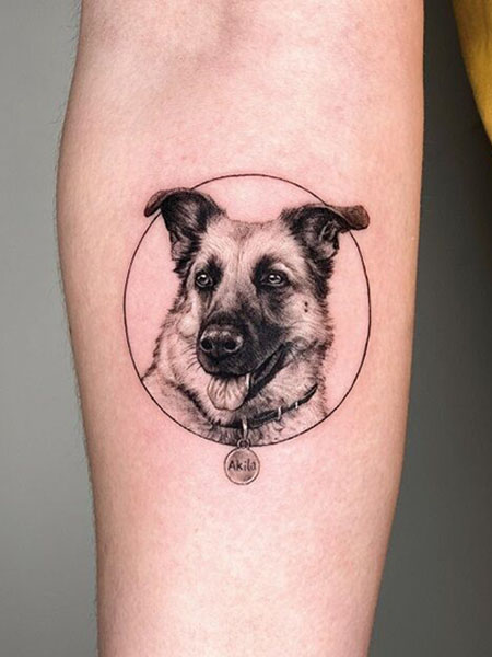 Small Portrait Tattoo Men