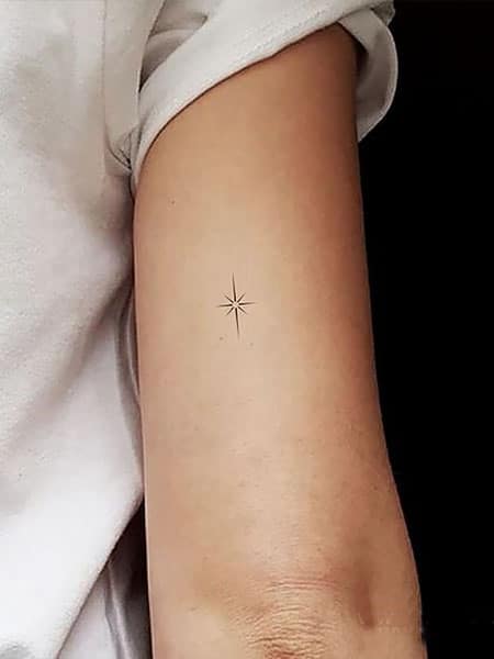 Small Star Tattoo Men