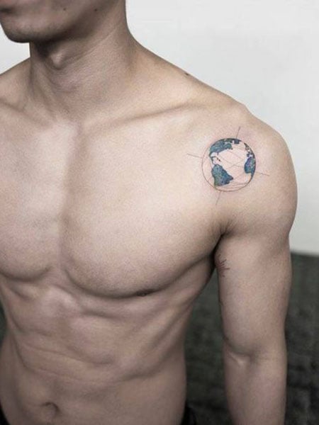 Small Shoulder Tattoo Men