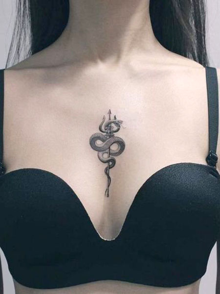 Tattoo uploaded by Demirhan Gündoğan  Snake Chest Tattoo snake  Tattoodo