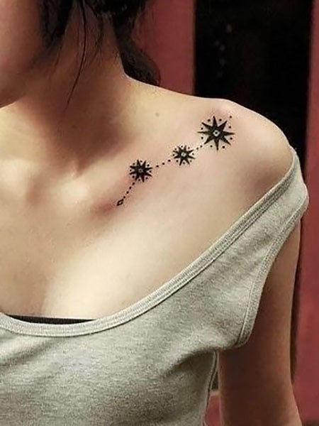 chest star female tattoo 6  More Great Tattoo Ideas Are Ava  Flickr