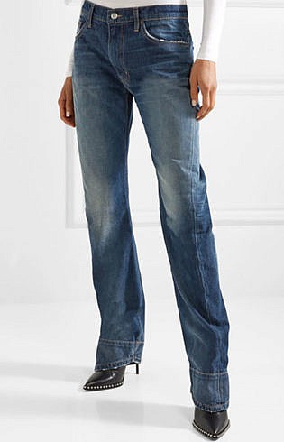 Tre By Natalie Ratabesi Beth Distressed High Rise Straight Leg Jeans