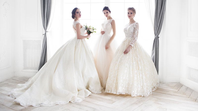 affordable lace wedding gowns