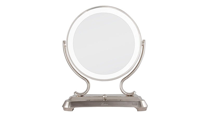 Zadro Polished Nickel Surround Light Dual Sided Glamour Vanity Mirror