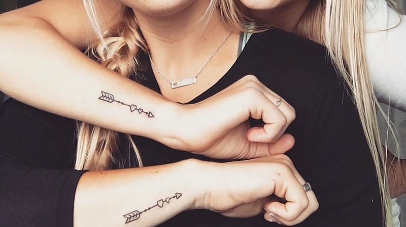 Matching sisters tattoo  Sister tattoo designs Sister tattoos Matching  sister tattoos