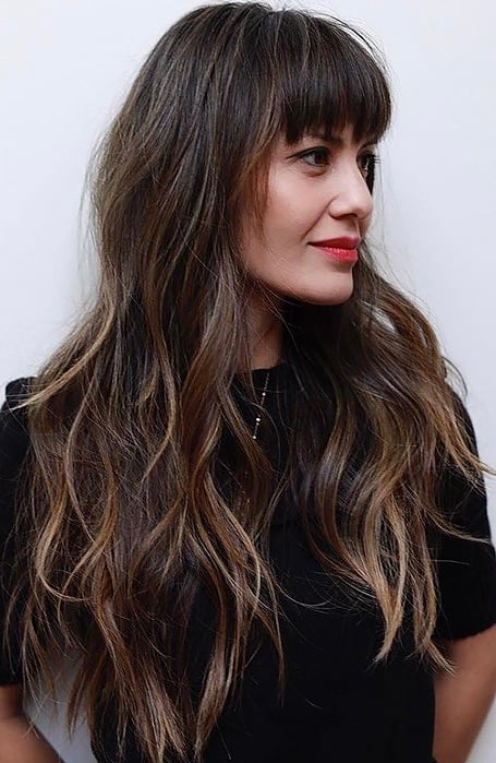 25 Gorgeous Long Hair with Bangs Hairstyles - The Trend ...