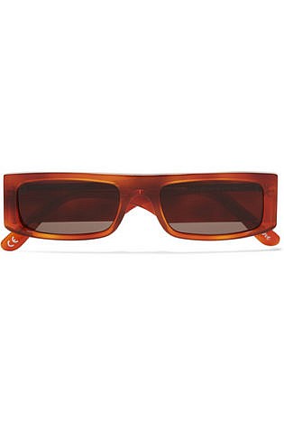 Andy Wolf Hume Square Frame Tortoiseshell Acetate Sunglasses