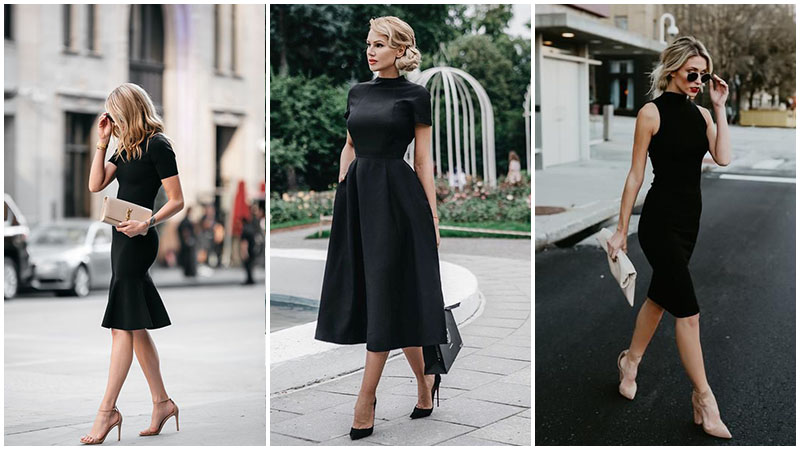 perfect black cocktail dress