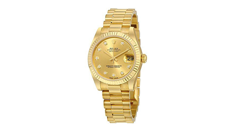 rolex women's square watch