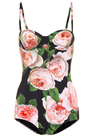 Dolce & Gabbana Floral One Piece Swimsuit