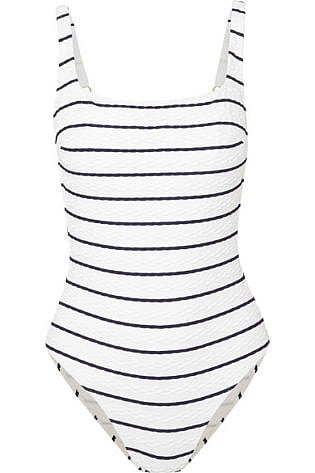 Dubrovnik Lace Up Striped Swimsuit