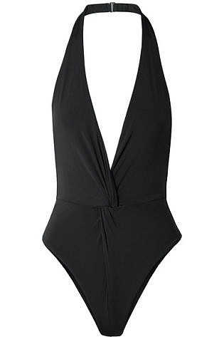 Gabriela Twist Front Halterneck Swimsuit