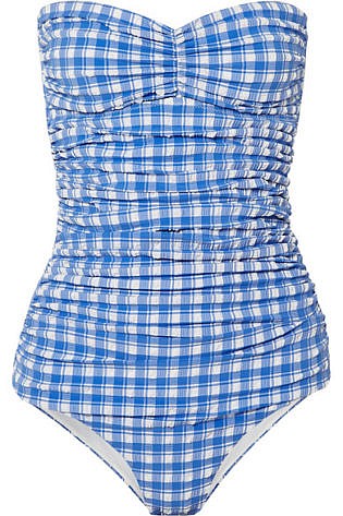 Gingham Halterneck Seersucker Swimsuit