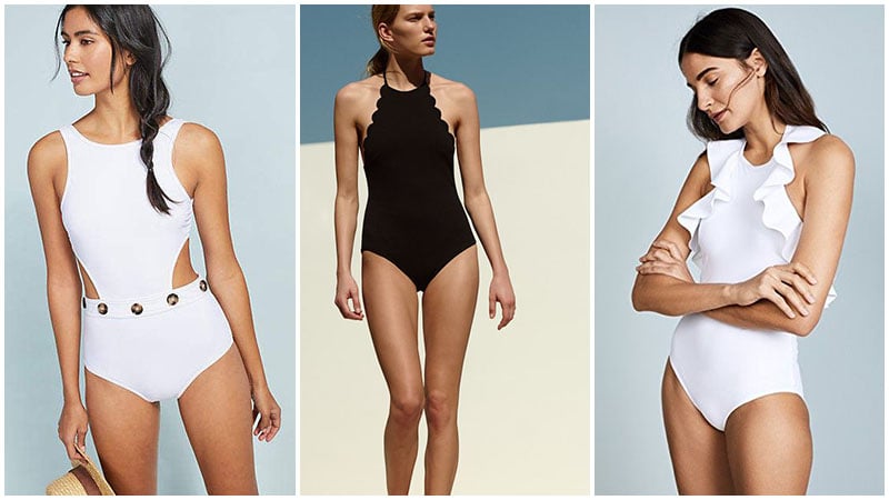 High Neck Onepiece Swimsuit