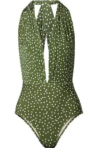 Millie Polka Dot Halterneck Swimsuit