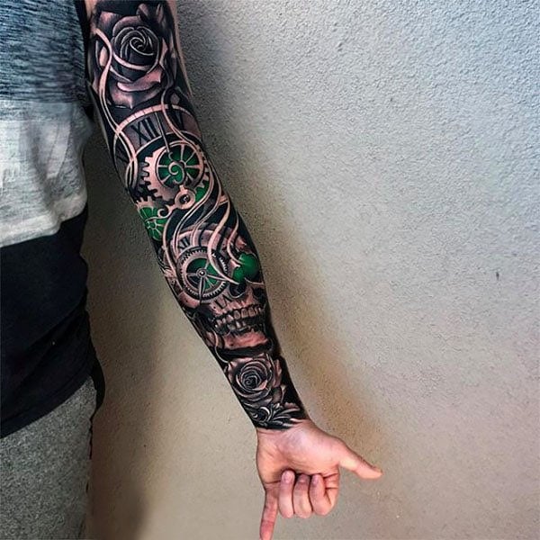 Mechanical Sleeve Tattoo