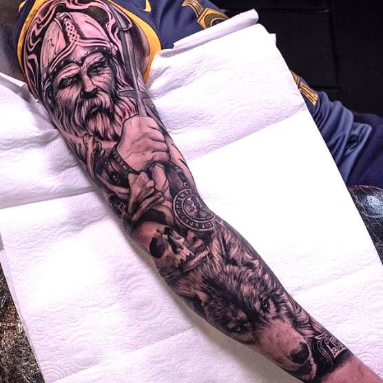 Viking Sleeve Tattoo