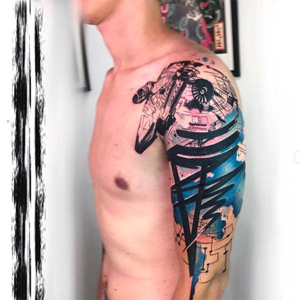 Watercolour Sleeve Tattoo