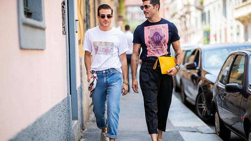 long t shirt style men