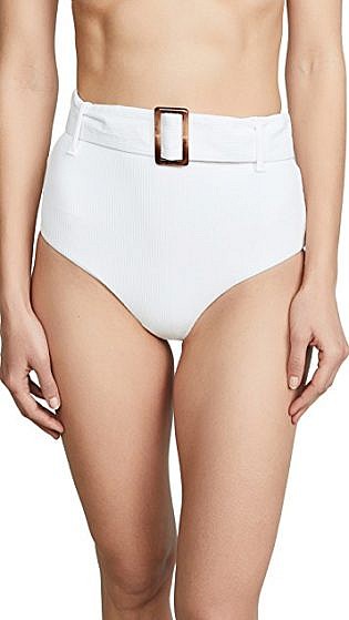 Charlie Holiday Expedition Rib High Waist Bikini Bottoms