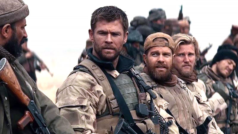 Crew Cut Chris Hemsworth 12 Strong