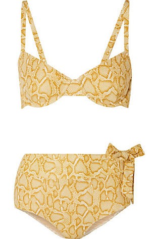 Lila Snake Print Bikini