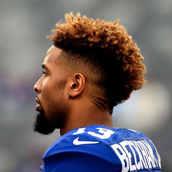 Odell Beckham Mid Fade Afro