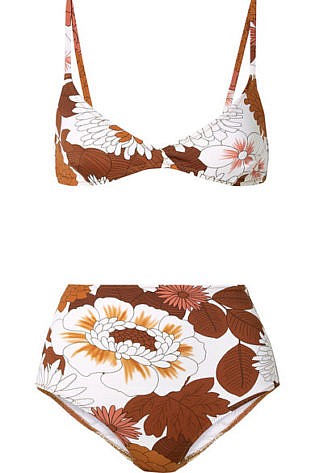 Printed Triangle Bikini