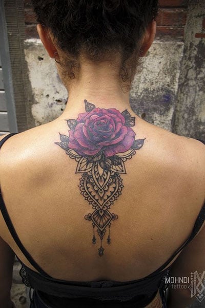 Rose and feather tattoo with word trust  Word tattoos Feather tattoo  Tattoos